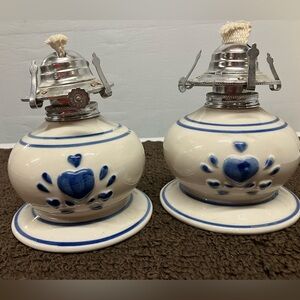 Vintage Lamplight Farms Oil Lamps